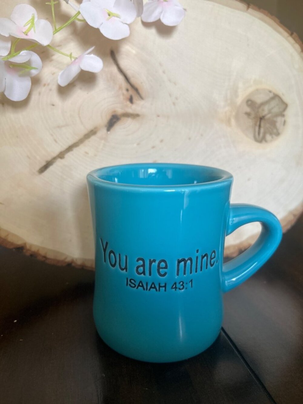 The Chosen TV Series Turquoise Ceramic Mug You Are Mine Isaiah 43:1 Scripture